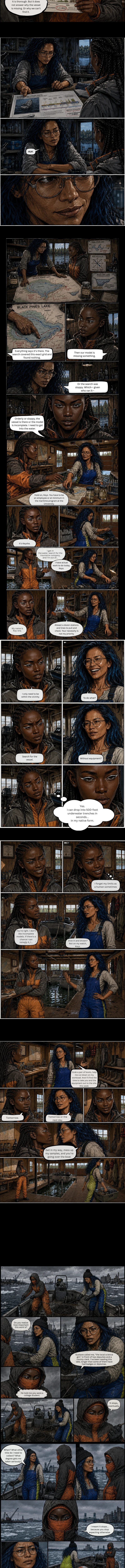 The Deep End of Black Pines, Issue 2: What the Water Hides, Part 1, Celeste, strip 2