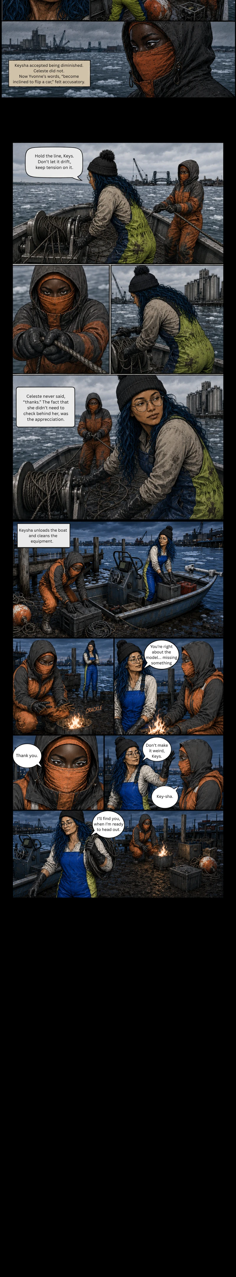 The Deep End of Black Pines, Issue 2: What the Water Hides, Part 1, Celeste, strip 3